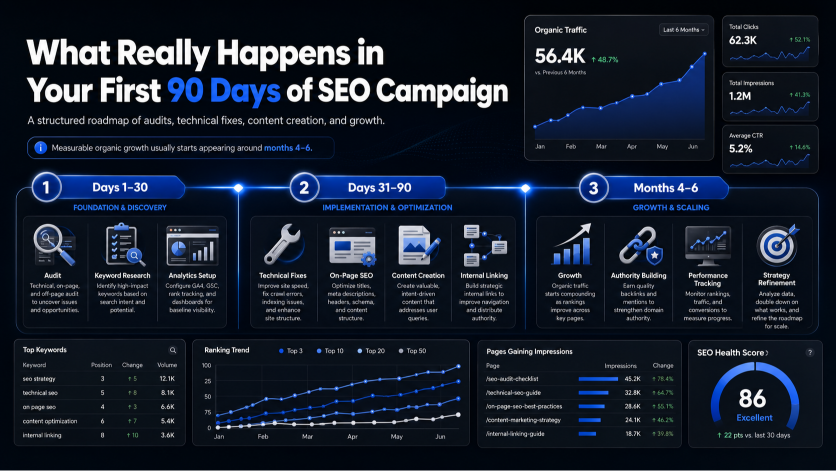 What Really Happens in Your First 90 Days of SEO Campaign