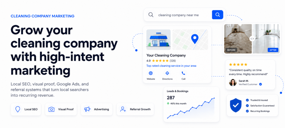 Grow Your Cleaning Company with High-Intent Marketing