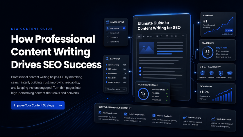 How Professional Content Writing Drives SEO Success