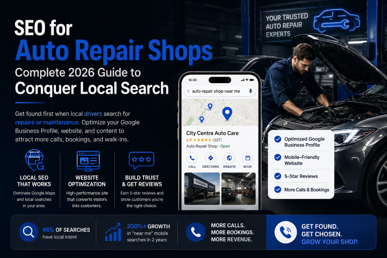 SEO for Auto Repair Shops: Complete 2026 Guide to Conquer Local Search