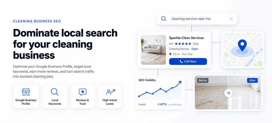 SEO for Cleaning Businesses: Guide to Dominating Local Search
