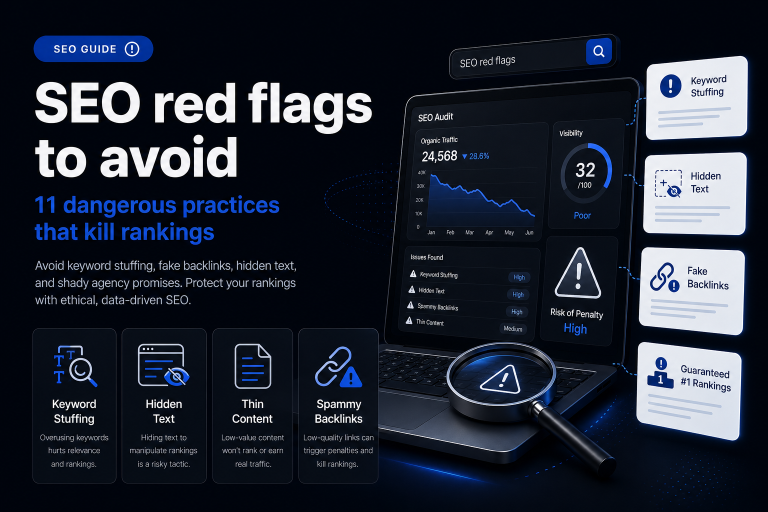SEO Red Flags to Avoid: 11 Dangerous Practices That Kill Rankings