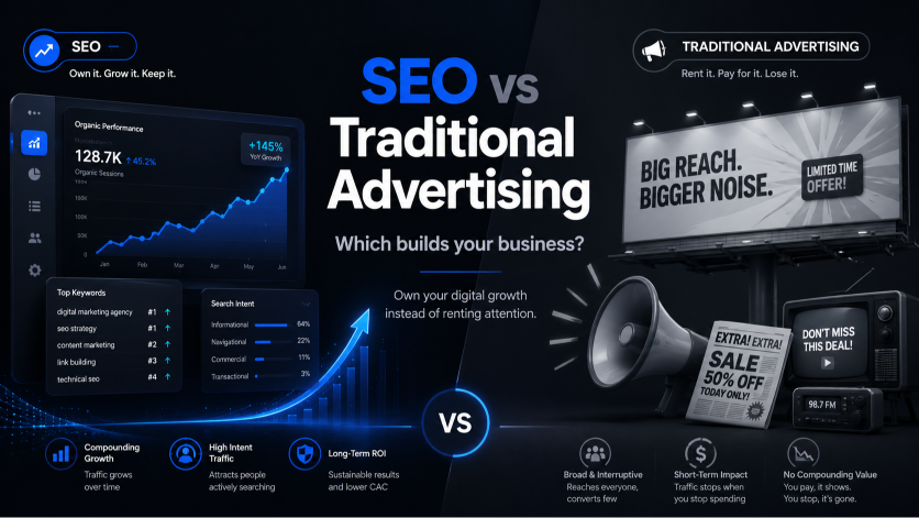 SEO vs Traditional Advertising: Which Builds Your Business?