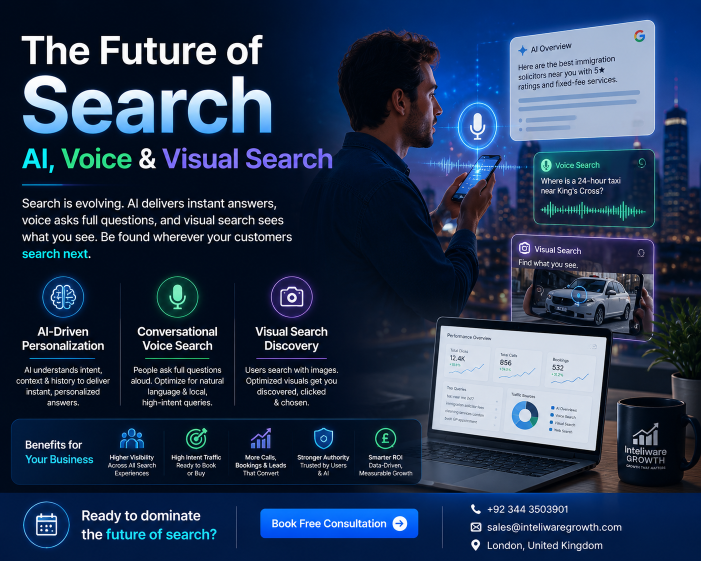The Future of Search: AI, Voice & Visual Search